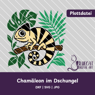 Chamäleon im Dschungel